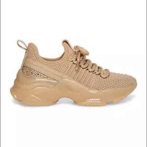Steve Madden Beige Chunky Knit Sneakers
